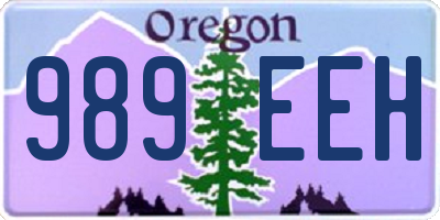 OR license plate 989EEH