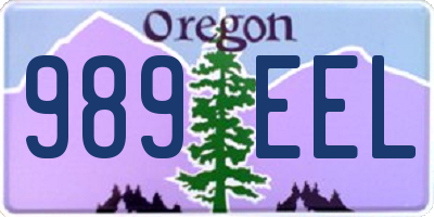 OR license plate 989EEL