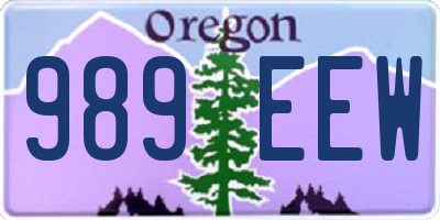 OR license plate 989EEW