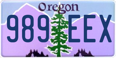 OR license plate 989EEX