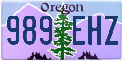 OR license plate 989EHZ