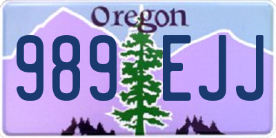 OR license plate 989EJJ