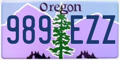 OR license plate 989EZZ
