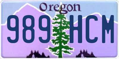 OR license plate 989HCM