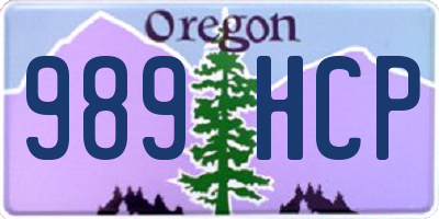 OR license plate 989HCP