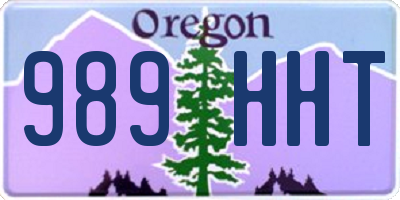 OR license plate 989HHT