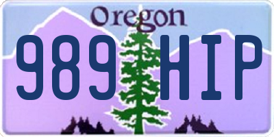 OR license plate 989HIP