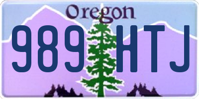 OR license plate 989HTJ
