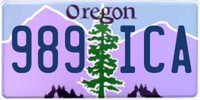 OR license plate 989ICA