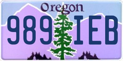 OR license plate 989IEB