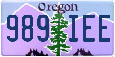 OR license plate 989IEE