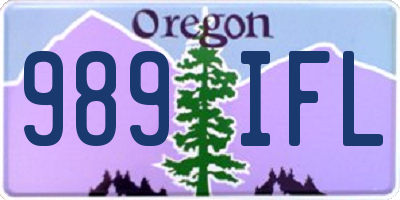 OR license plate 989IFL