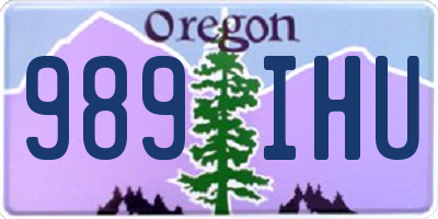 OR license plate 989IHU