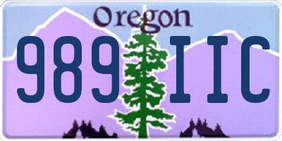 OR license plate 989IIC