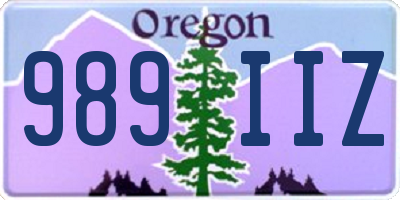 OR license plate 989IIZ