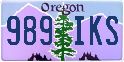 OR license plate 989IKS