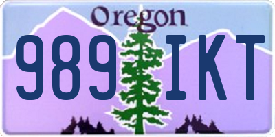 OR license plate 989IKT