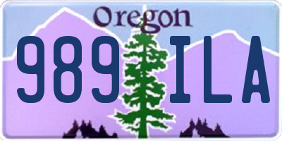 OR license plate 989ILA