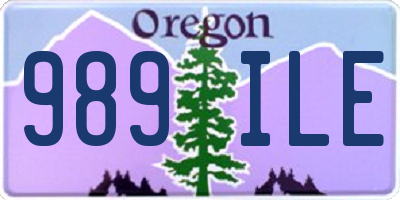 OR license plate 989ILE
