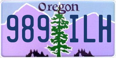 OR license plate 989ILH