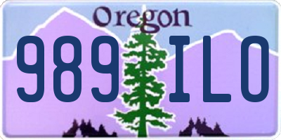 OR license plate 989ILO