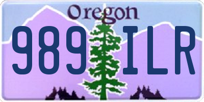 OR license plate 989ILR