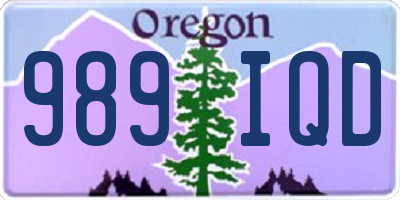 OR license plate 989IQD