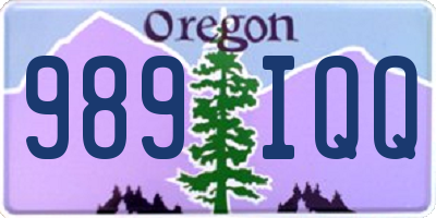 OR license plate 989IQQ