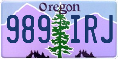 OR license plate 989IRJ