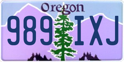 OR license plate 989IXJ