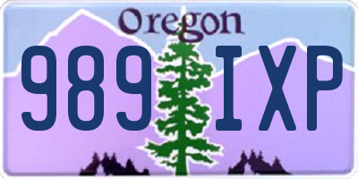 OR license plate 989IXP