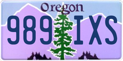 OR license plate 989IXS
