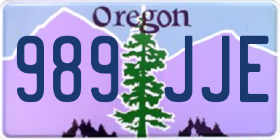 OR license plate 989JJE