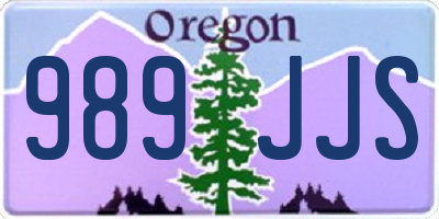 OR license plate 989JJS