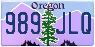 OR license plate 989JLQ
