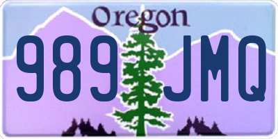 OR license plate 989JMQ