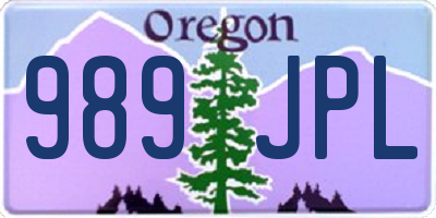 OR license plate 989JPL