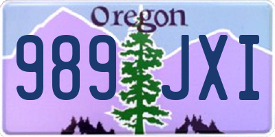 OR license plate 989JXI