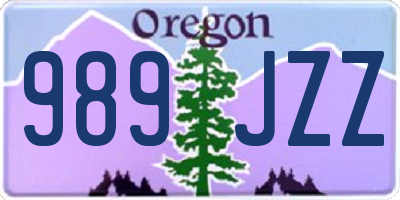 OR license plate 989JZZ