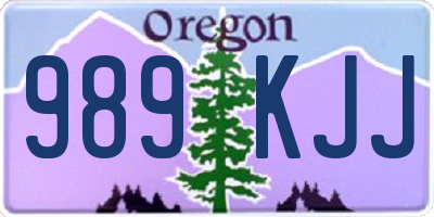 OR license plate 989KJJ