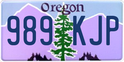 OR license plate 989KJP