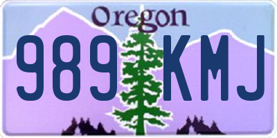 OR license plate 989KMJ