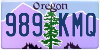 OR license plate 989KMQ