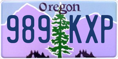 OR license plate 989KXP