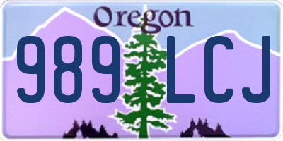 OR license plate 989LCJ