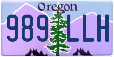 OR license plate 989LLH