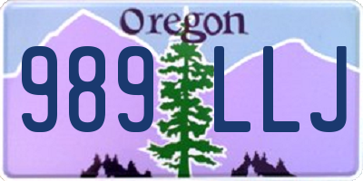 OR license plate 989LLJ