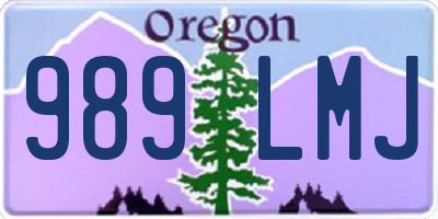OR license plate 989LMJ