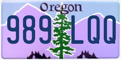 OR license plate 989LQQ