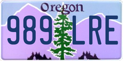 OR license plate 989LRE